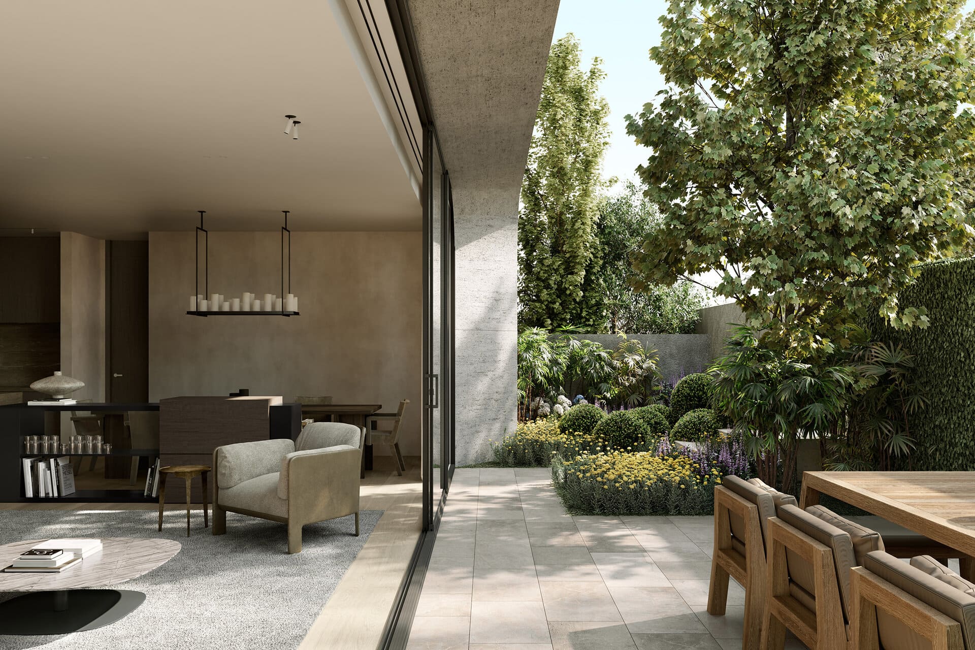 Ground Floor Living with Courtyard